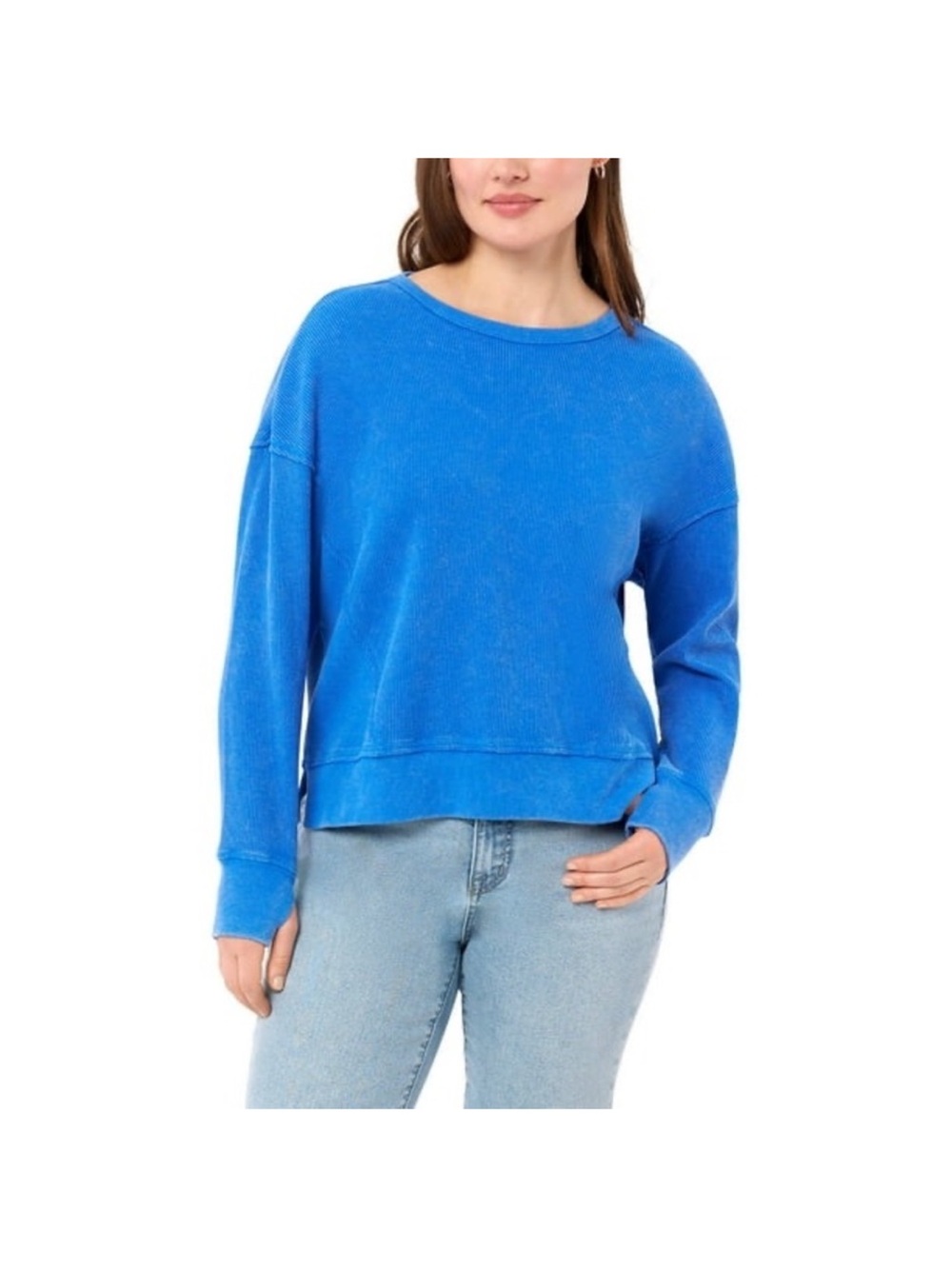 Seven7 XS Waffle Crewneck- NWT